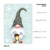 Auf dem Bild ist das Produkt: Fensterbild Weihnachten Winter einzelne Zwerge Wichtel und Schneeflocken Fensteraufkleber zum Preis von €13.90 abgebildet.