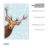 Auf dem Bild ist das Produkt: Fensterbild reinschauender Hirsch Rotwild Wild Schneeflocken Winter winterlicher Fensteraufkleber Fensterdeko Winterdeko wiederverwendbar zum Preis von €13.90 abgebildet.