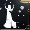 Auf dem Bild ist das Produkt: Leuchtaufkleber Kinderzimmer Königin Schnee mit Schneeflocken und Punkten Leuchtsterne leuchten im Dunklen zum Preis von €14.9 abgebildet.