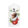 Auf dem Bild ist das Produkt: Adventskerzen 4er-Set Weihnachtskerzen 4 Motive Weihnachtsmann Wintertiere Advent Kalenderkerzen Adventsgesteck zum Preis von €34.9 abgebildet.