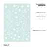 Auf dem Bild ist das Produkt: Wiederverwendbar Fensterbild Mistelzweig weiß Kontur schlicht Zweige Schneebälle Schneekreise wiederverwendbar Frohe Weihnachten Christmas zum Preis von €13.9 abgebildet.