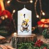 Auf dem Bild ist das Produkt: Adventskerzen 4er-Set Weihnachtskerzen 4 Motive Weihnachtsmann Wintertiere Advent Kalenderkerzen Adventsgesteck zum Preis von €34.9 abgebildet.
