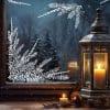 Auf dem Bild ist das Produkt: Wiederverwendbar Fensterbild Winterzweig weiß Kontur schlicht Zweige Fensterecke Winter Weihnachten Christmas zum Preis von €13.9 abgebildet.