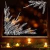 Auf dem Bild ist das Produkt: Wiederverwendbar Fensterbild Winterzweig weiß Kontur schlicht Zweige Fensterecke Winter Weihnachten Christmas zum Preis von €13.9 abgebildet.