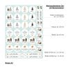 Auf dem Bild ist das Produkt: Aufkleber Weihnachtssticker Geschenkaufkleber personalisiert Geschenke selber gestalten Stickerbogen, Kreativität Frohe Weihnachten Advent zum Preis von €12.9 abgebildet.