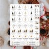Auf dem Bild ist das Produkt: Aufkleber Weihnachtssticker Geschenkaufkleber personalisiert Geschenke selber gestalten Stickerbogen, Kreativität Frohe Weihnachten Advent zum Preis von €12.9 abgebildet.