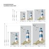 Auf dem Bild ist das Produkt: Sichtschutzfolie Duschkabine Leuchtturm blau Möwen Steilküste maritime Fensterfolie Dusche Duschglastür Duschwand bunte Milchglasfolie zum Preis von €23.9 abgebildet.
