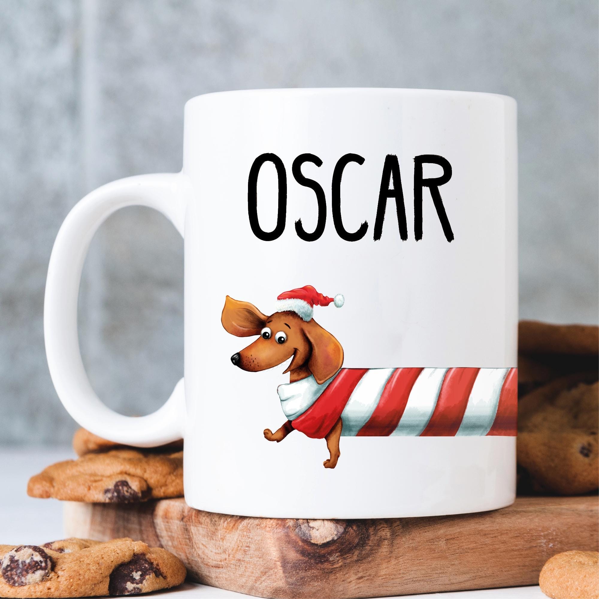 Tasse Dackel Weihnachten bedruckt Dackel Christmas loading Wunschnamen Weihnachtsgeschenk