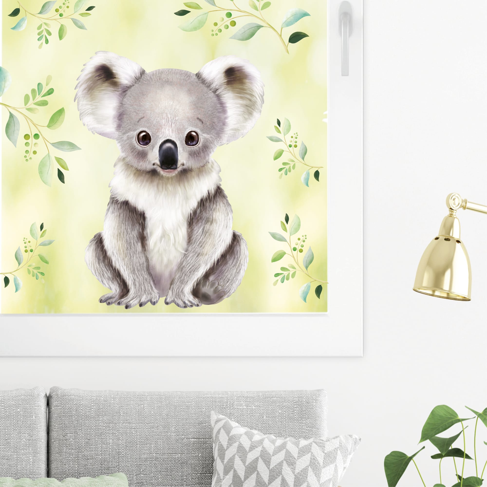 Auf dem Bild ist das Produkt: Fensterbild Frühling Ostern Koala Bär Blätter Fensterdeko Kinderzimmer Kind Frühlingsdeko Osterdeko zum Preis von €13.9 abgebildet.