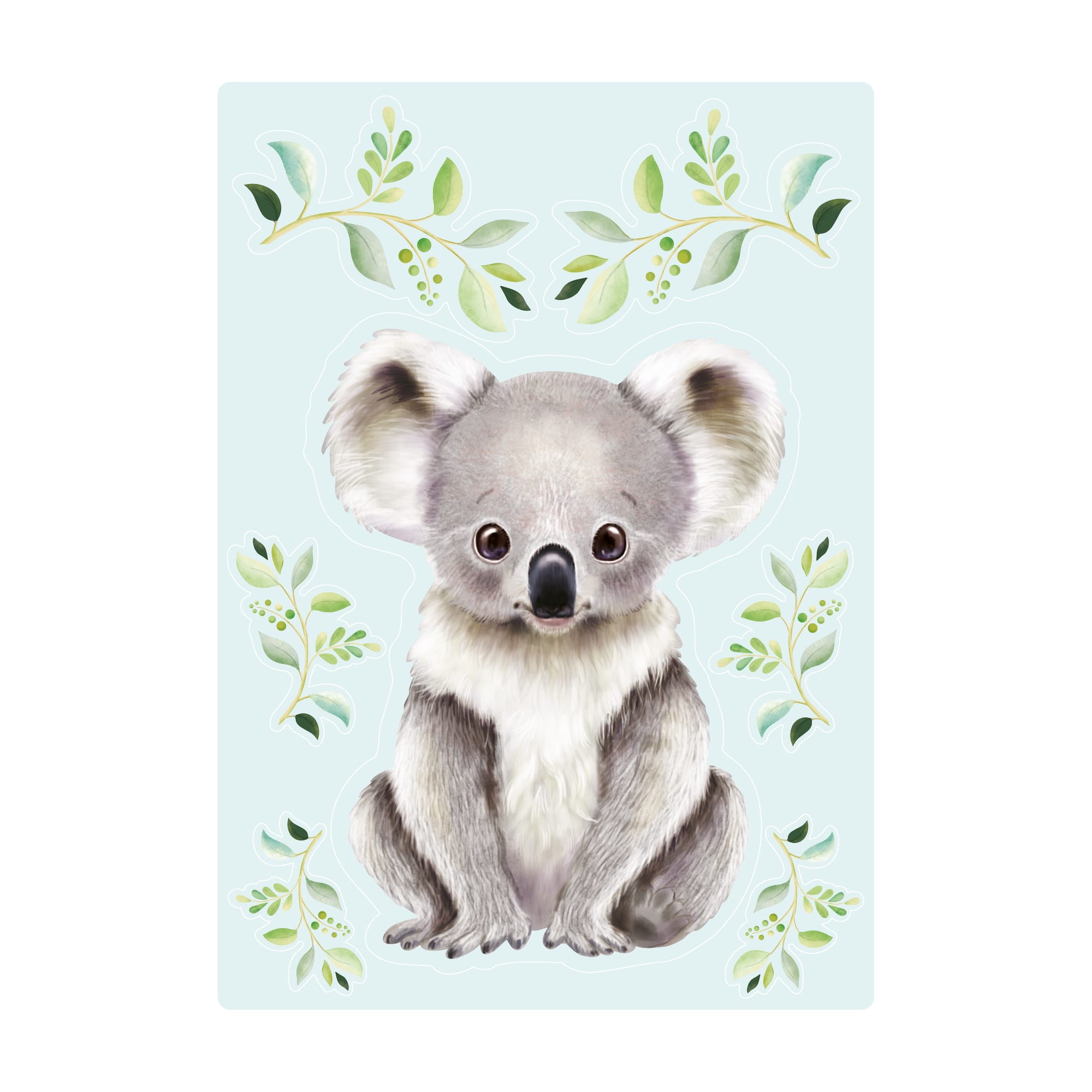 Auf dem Bild ist das Produkt: Fensterbild Frühling Ostern Koala Bär Blätter Fensterdeko Kinderzimmer Kind Frühlingsdeko Osterdeko zum Preis von €13.9 abgebildet.