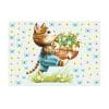 Auf dem Bild ist das Produkt: Wiederverwendbares Fensterbild Frühling Ostern Katze mit Blumen im Korb Schmetterlinge Fensterdeko Kinderzimmer Kind Frühlingsdeko zum Preis von €13.9 abgebildet.