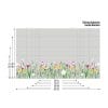 Auf dem Bild ist das Produkt: Sichtschutzfolie Frühlingsblumen Tulpen Narzissen Osterglocken Gräser bunt Frühling Wiesenblumen Fensterfolie Fensterdeko Milchglasfolie zum Preis von €29.9 abgebildet.