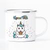 Auf dem Bild ist das Produkt: Campingbecher Komm Fetti lustiger Einhornbecher Emaille Konfetti Humor bunt Geschenk Geburtstag Karneval Fasching zum Preis von €12.90 abgebildet.