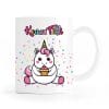 Auf dem Bild ist das Produkt: Tasse Komm Fetti lustige Einhorntasse Keramik Konfetti Humor bunt Geschenk Geburtstag Karneval Fasching zum Preis von €10.90 abgebildet.