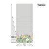 Auf dem Bild ist das Produkt: Sichtschutzfolie Frühlingsblumen Tulpen Narzissen Osterglocken Gräser bunt Frühling Wiesenblumen Fensterfolie Fensterdeko Milchglasfolie zum Preis von €29.9 abgebildet.