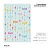 Auf dem Bild ist das Produkt: Fensterbild Konfettikette Maske Rauten Girlande bunte Vierecke und Masken farbig wiederverwendbar Frühling Fasching Karneval Geburtstag zum Preis von €17.9 abgebildet.