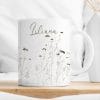Auf dem Bild ist das Produkt: Tasse Wildgräsern Name zarte Gräser Wunschnamen Natur Naturliebhaber Kaffeetasse Teetasse Wildgras schlicht Keramik zum Preis von €12.90 abgebildet.