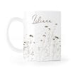 Auf dem Bild ist das Produkt: Tasse Wildgräsern Name zarte Gräser Wunschnamen Natur Naturliebhaber Kaffeetasse Teetasse Wildgras schlicht Keramik zum Preis von €12.90 abgebildet.
