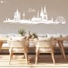 Auf dem Bild ist das Produkt: Wandtattoo Skyline Köln Wandaufkleber, Wanddekoration zum Preis von €29.90 abgebildet.
