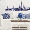 Auf dem Bild ist das Produkt: Wandtattoo Wandsticker Messestadt Leipzig Skyline Dekoration Heimat zum Preis von €29.90 abgebildet.