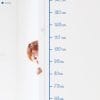 Auf dem Bild ist das Produkt: Wandtattoo Messlatte Kinderzimmer Maßband 40 – 180 cm ohne Hintergrundfolie Wandsticker, 10 cm Abstand zum Preis von €18.90 abgebildet.