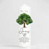 Auf dem Bild ist das Produkt: Taufkerze Junge Mädchen Lebensbaum Kerze Baum Eiche bedruckt mit Namen, Datum und auf Wunsch eigenem, vorgegebenem oder keinem Taufspruch zum Preis von €5.9 abgebildet.