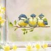 Auf dem Bild ist das Produkt: Fensterbild Frühling Ostern Vogelkinder bunte Fensterdekoration wiederverwendbare Fenstersticker, Osterdeko, Frühlingsdeko zum Preis von €13.90 abgebildet.
