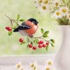 Auf dem Bild ist das Produkt: Fensterbild Frühling Ostern Vogelkinder bunte Fensterdekoration wiederverwendbare Fenstersticker, Osterdeko, Frühlingsdeko zum Preis von €13.90 abgebildet.