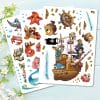 Auf dem Bild ist das Produkt: Fensteraufkleber Fensterbild Kinderzimmer Unterwasserwelt Pirateninsel Piraten Meerjungfrau wiederverwendbare Fensterdekoration zum Preis von €22.90 abgebildet.
