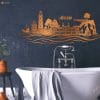 Auf dem Bild ist das Produkt: Wandtattoo Skyline Insel Rügen Ostsee Leuchtturm Kap Arkona Steilküste Kreidefelsen maritim Wandaufkleber Heimat Heimatliebe zum Preis von €16.90 abgebildet.